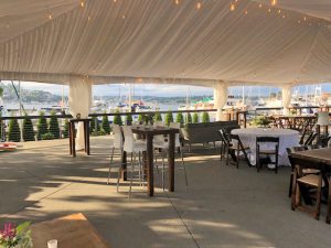 Dockside Tented Social Area with Lake Union View